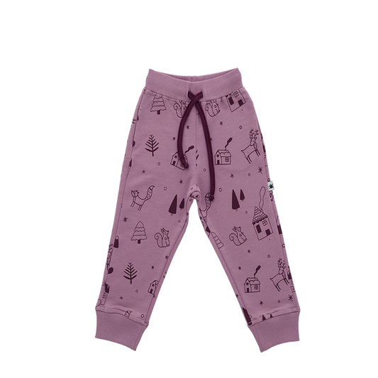 organic cotton Jogger sweatpants lilac 