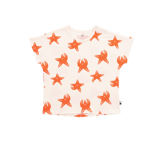 Party T-shirt -  Aged 6m to 7 Yrs- Colored Offwhite