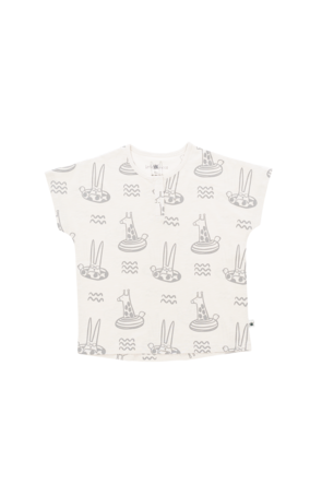 "Party" T-shirt -  Aged 6m to 3 Yrs- Colored Light Grey