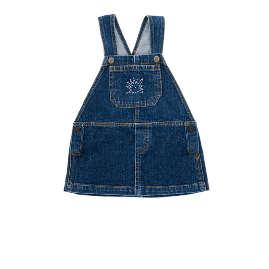 cute mini jeans denim dress for girls. made of organic  cotton