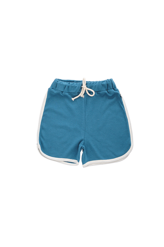 Organic cotton blue short for girls and boys