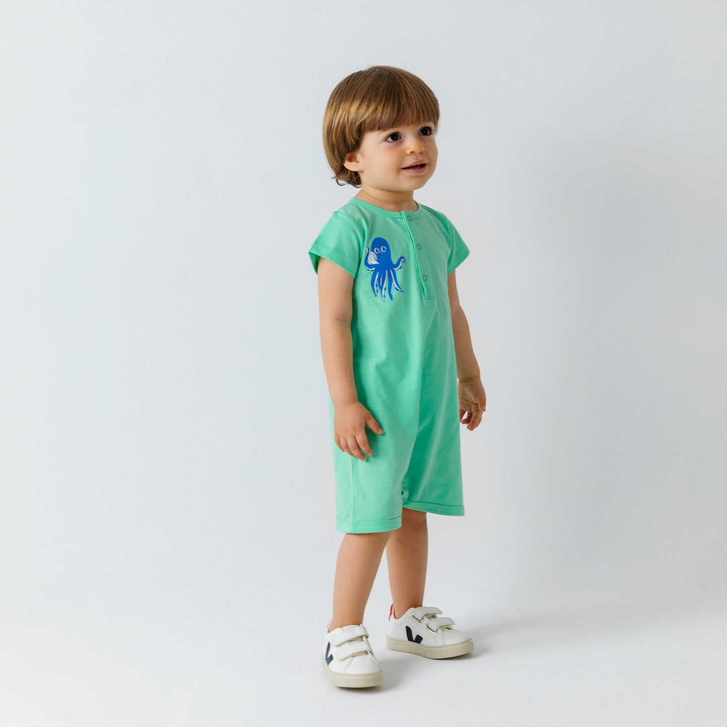 Sunny Romper -Aged 6m to 3 Yrs - Colored Green